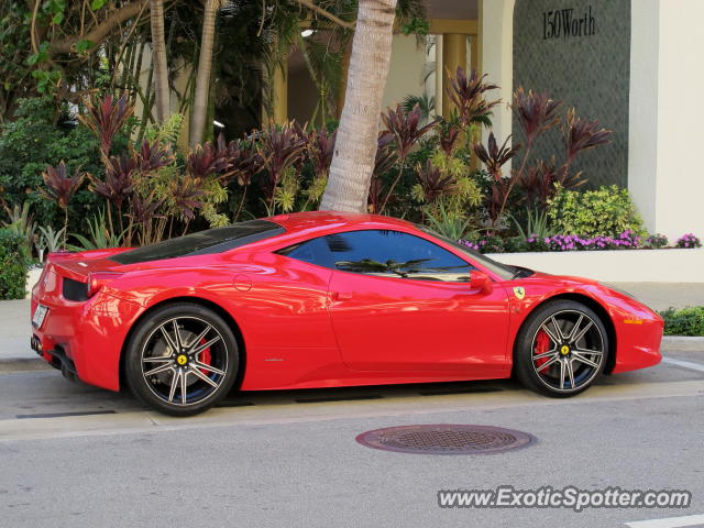 Ferrari 458 Italia spotted in Palm Beach, Florida