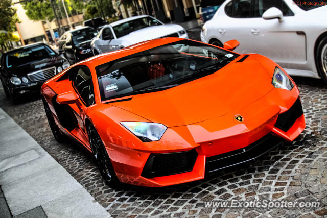 Lamborghini Aventador spotted in Beverly Hills, California