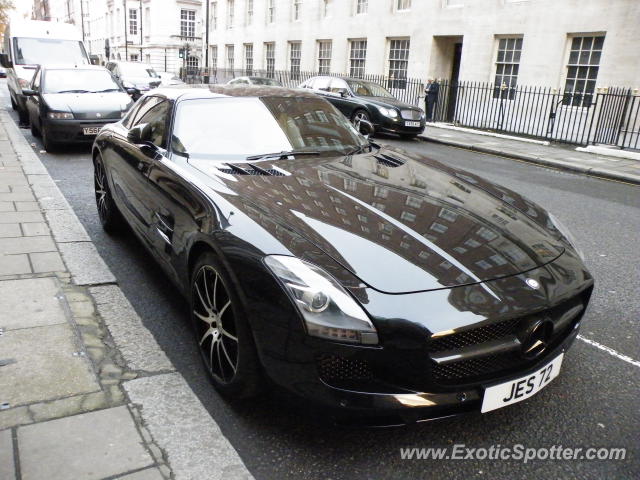 Mercedes SLS AMG spotted in London, United Kingdom