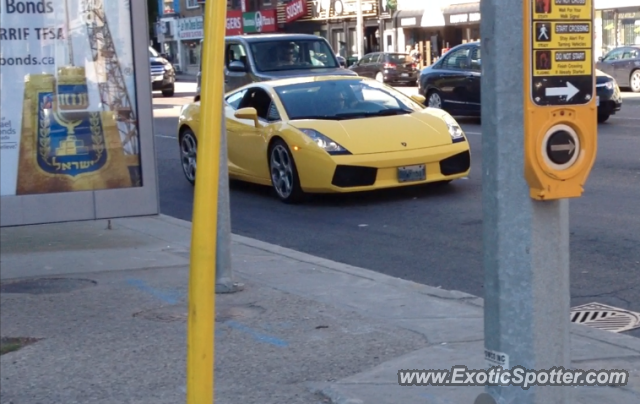 Lamborghini Gallardo spotted in Toronto, Canada