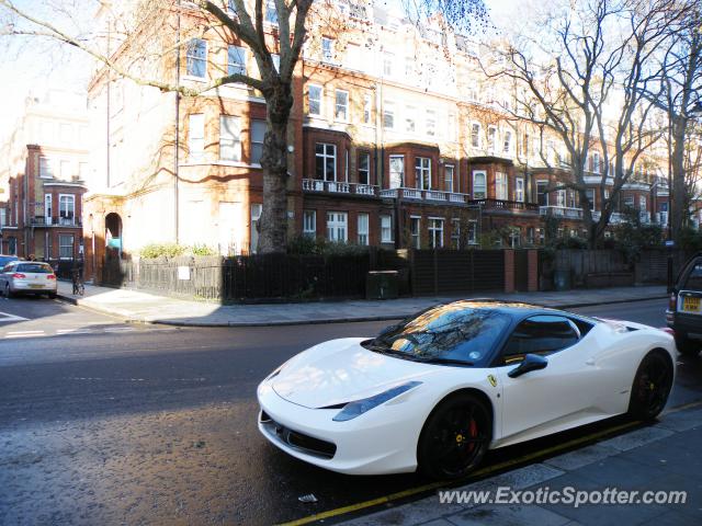 Ferrari 458 Italia spotted in London, United Kingdom