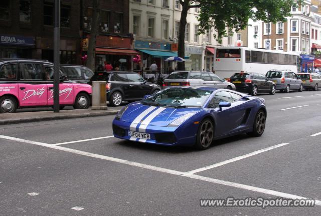 Lamborghini Gallardo spotted in London, United Kingdom