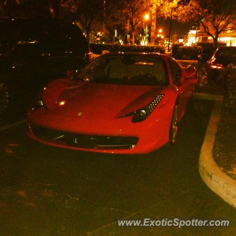 Ferrari 458 Italia spotted in Pompano Beach, Florida