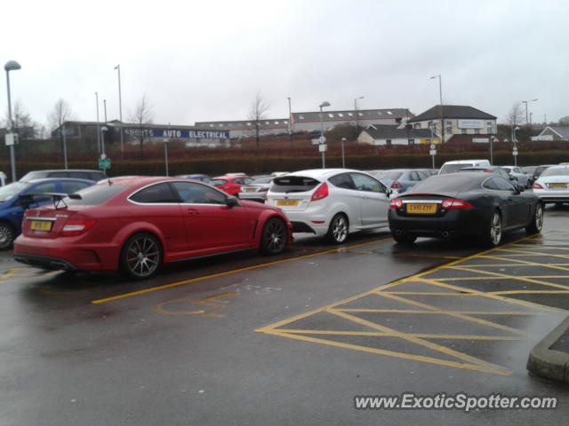 Mercedes C63 AMG spotted in Swansea, United Kingdom