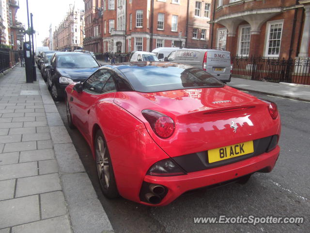 Ferrari California spotted in London, United Kingdom