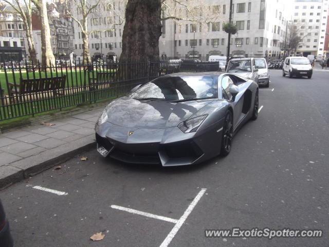 Lamborghini Aventador spotted in London, United Kingdom