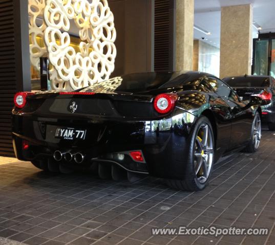 Ferrari 458 Italia spotted in Melbourne, Australia