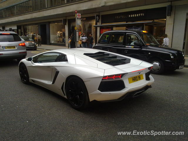 Lamborghini Aventador spotted in London, United Kingdom