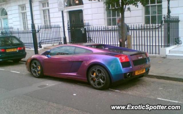 Lamborghini Gallardo spotted in London, United Kingdom