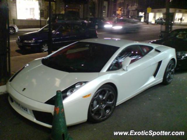 Lamborghini Gallardo spotted in London, United Kingdom