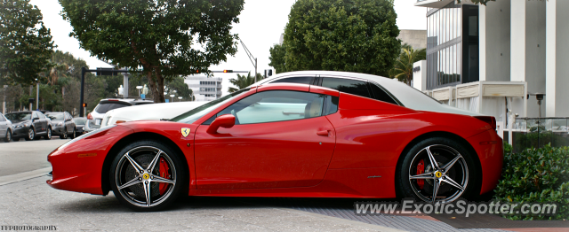 Ferrari 458 Italia spotted in Miami, Florida