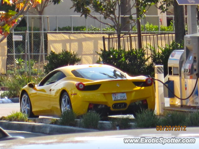 Ferrari 458 Italia spotted in Carmel Valley, California