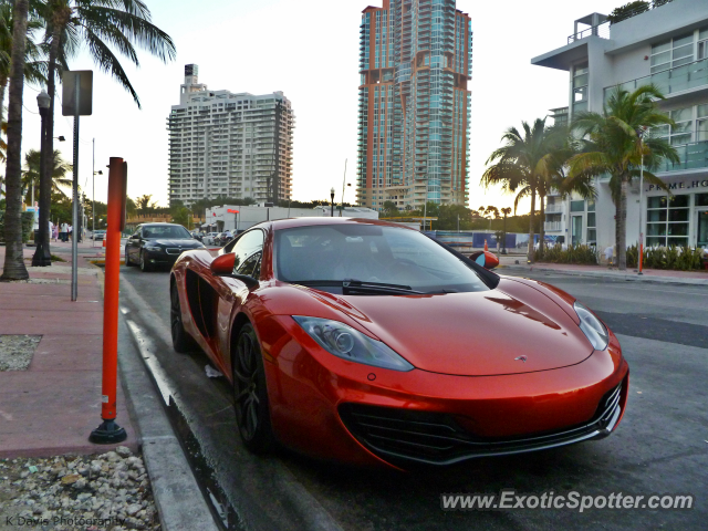 Mclaren MP4-12C spotted in Miami Beach, Florida