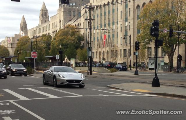 Ferrari California spotted in Boston, Massachusetts