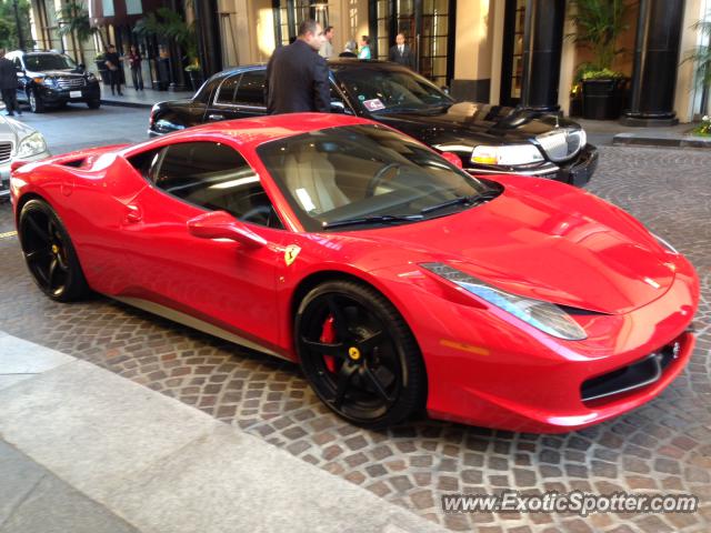 Ferrari 458 Italia spotted in Rodeo Drive, California