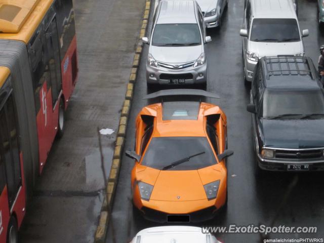 Lamborghini Murcielago spotted in Jakarta, Indonesia