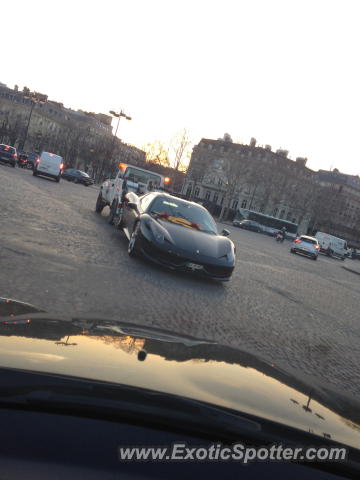 Ferrari 458 Italia spotted in Paris, France