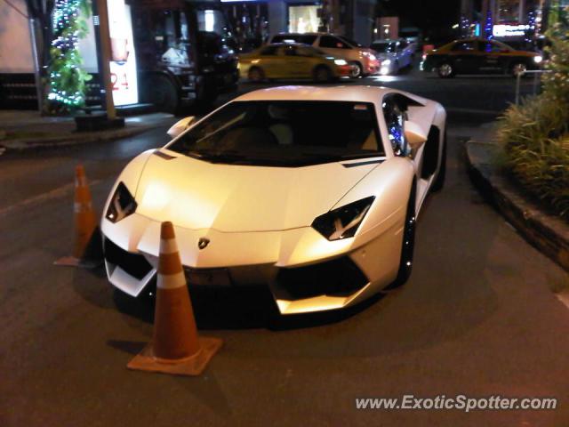 Lamborghini Aventador spotted in Bangkok, Thailand