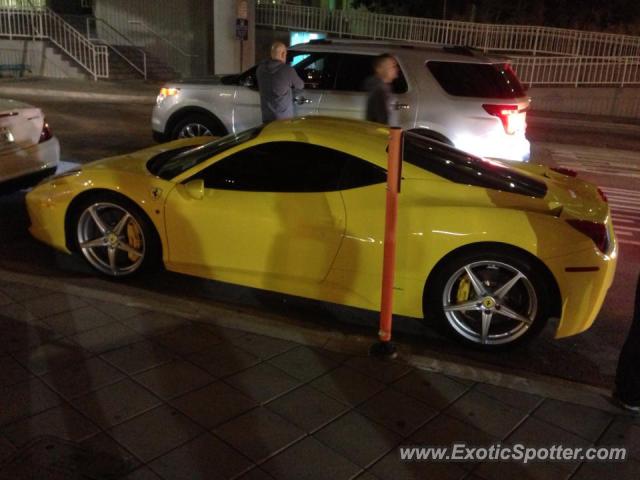 Ferrari 458 Italia spotted in Miami, Florida