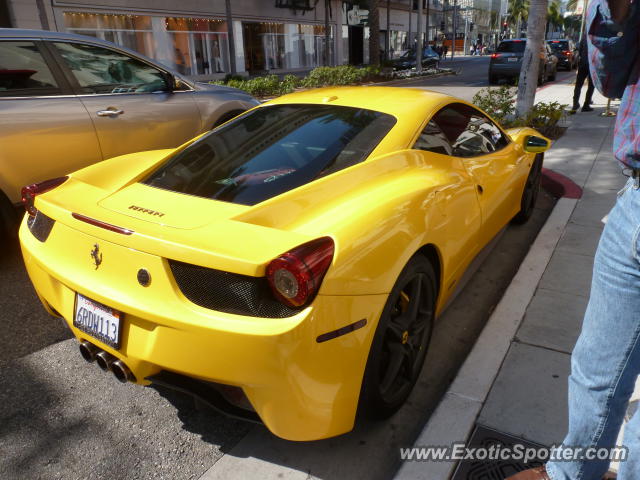 Ferrari 458 Italia spotted in Beverly Hills, California