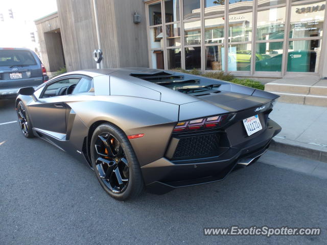 Lamborghini Aventador spotted in Newport Beach, California