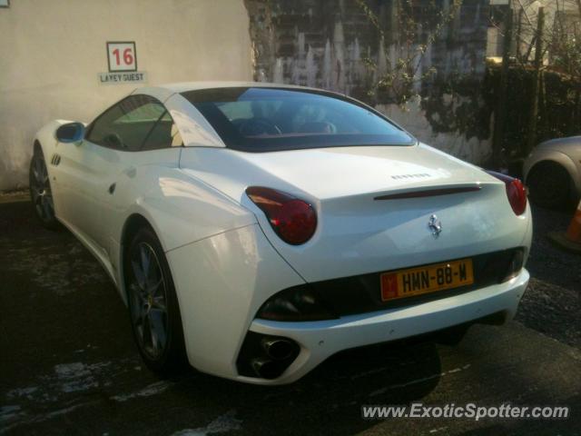 Ferrari California spotted in Douglas, United Kingdom