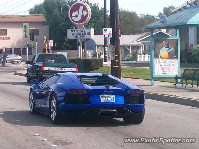 Lamborghini Aventador spotted in Anaheim, California