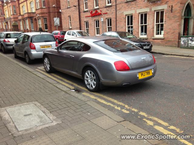 Bentley Continental spotted in Belfast, United Kingdom