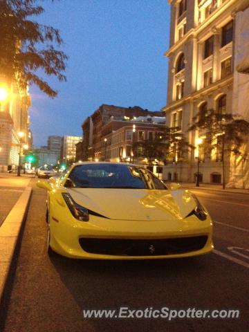 Ferrari 458 Italia spotted in Montreal, Canada