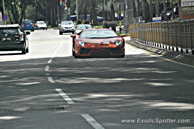 Lamborghini Aventador spotted in Bukit Bintang KL, Malaysia