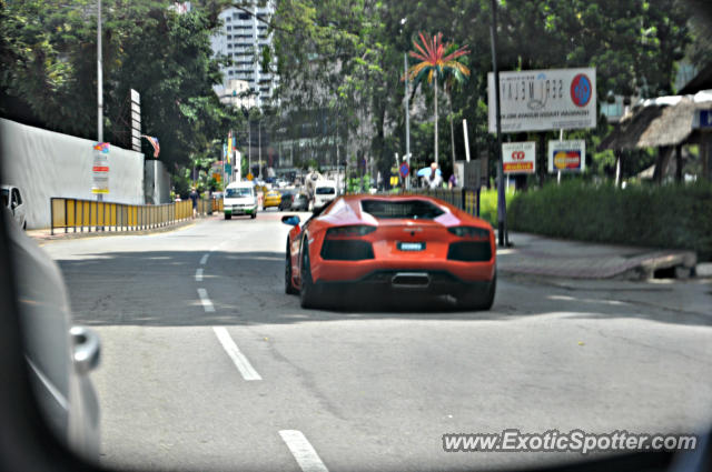 Lamborghini Aventador spotted in Bukit Bintang KL, Malaysia