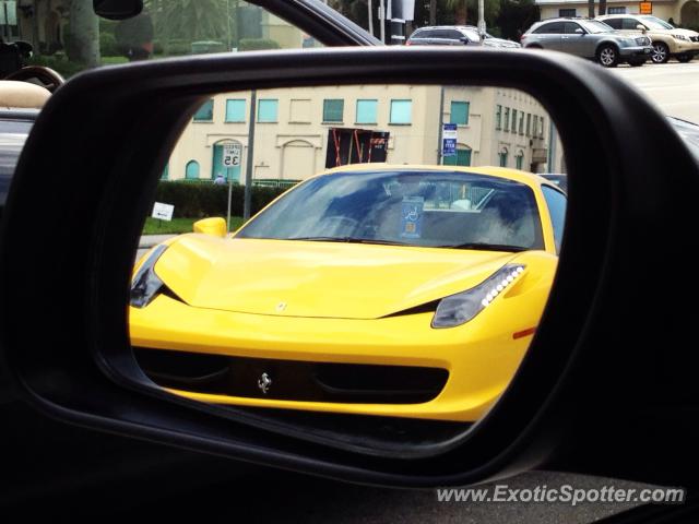 Ferrari 458 Italia spotted in Boca Raton, Florida