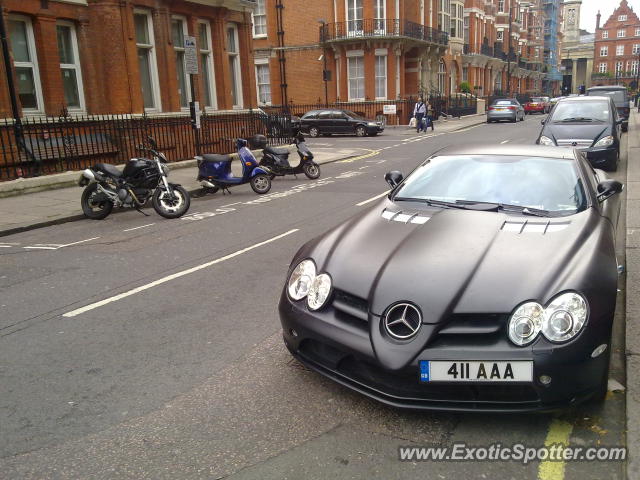 Mercedes SLR spotted in London, United Kingdom