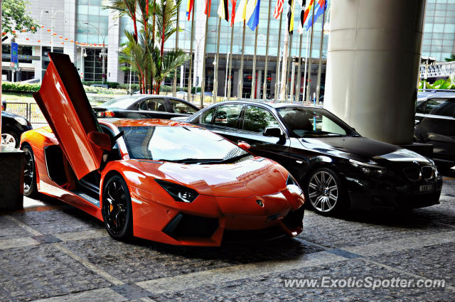 Lamborghini Aventador spotted in Bukit Bintang KL, Malaysia