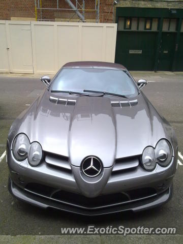 Mercedes SLR spotted in London, United Kingdom