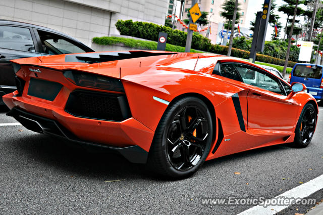 Lamborghini Aventador spotted in Bukit Bintang KL, Malaysia