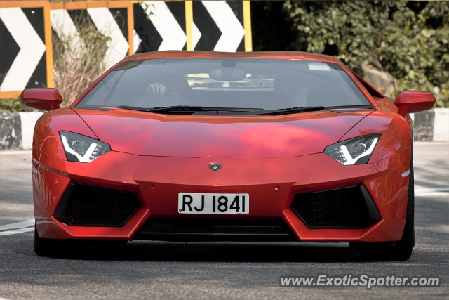 Lamborghini Aventador spotted in Hong Kong, China