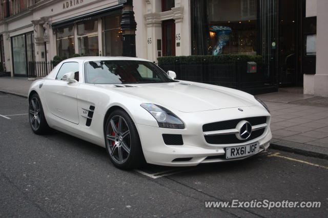 Mercedes SLS AMG spotted in London, United Kingdom