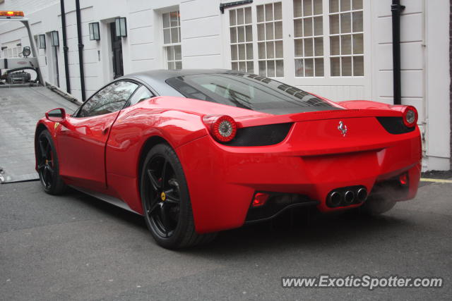 Ferrari 458 Italia spotted in London, United Kingdom