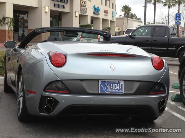 Ferrari California spotted in Carmel Valley, California