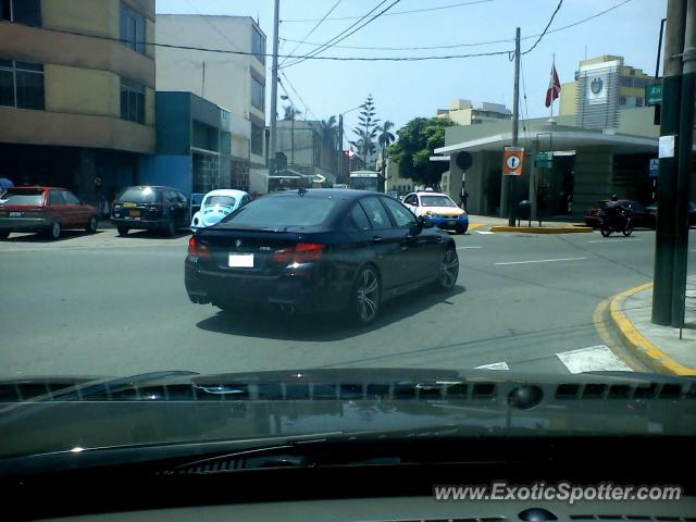 BMW M5 spotted in Lima, Peru