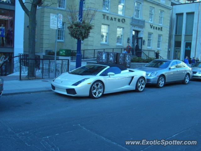 Lamborghini Gallardo spotted in Yorkville, Canada