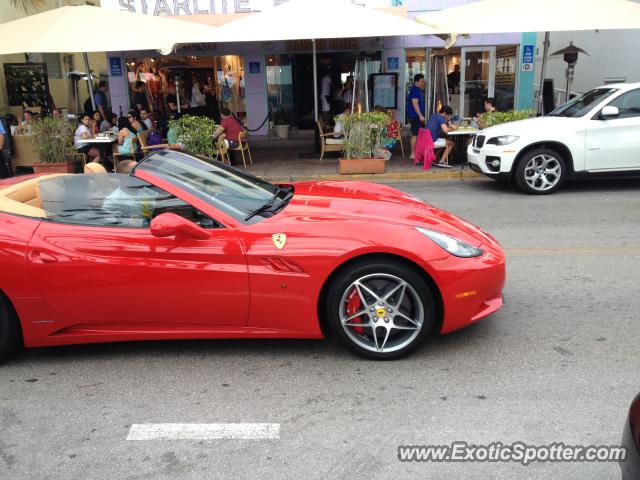 Ferrari California spotted in South Beach, Florida