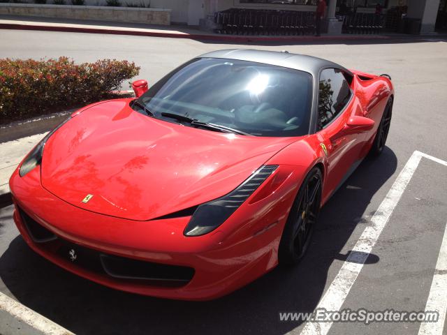 Ferrari 458 Italia spotted in Carmel Valley, California