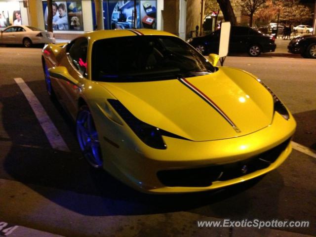 Ferrari 458 Italia spotted in Irvine, California