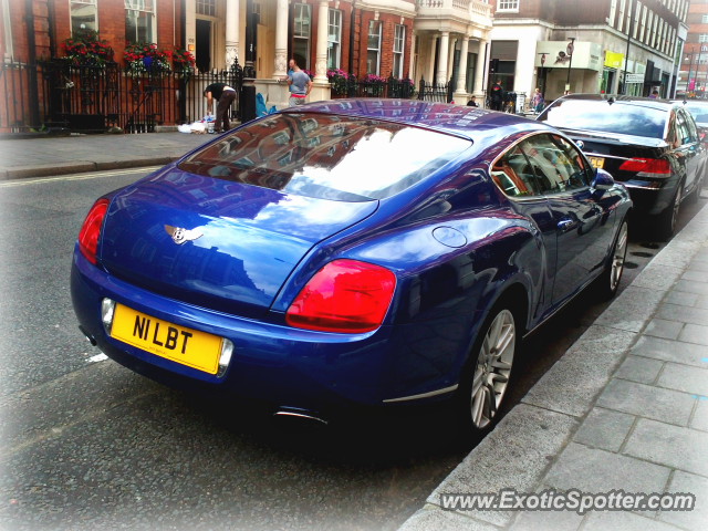 Bentley Continental spotted in London, United Kingdom