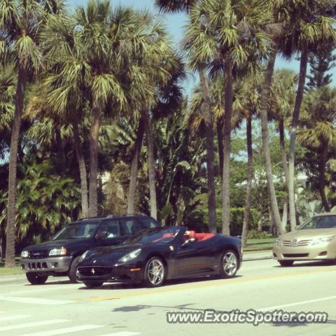 Ferrari California spotted in Palm Beach, Florida