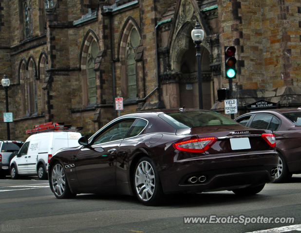 Maserati GranTurismo spotted in Boston, Massachusetts