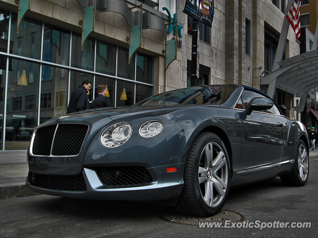 Bentley Continental spotted in Boston, Massachusetts