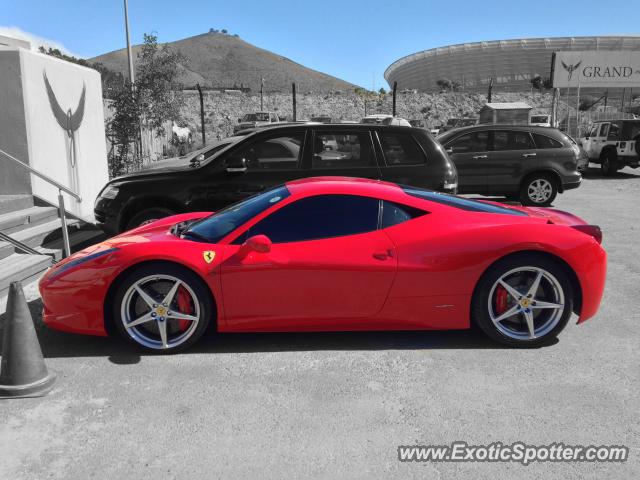 Ferrari 458 Italia spotted in Cape Town, South Africa